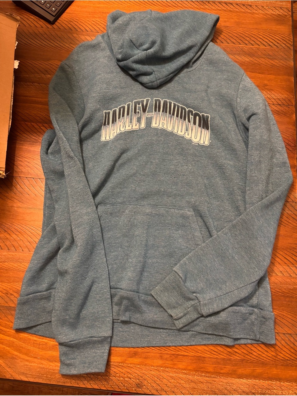 Harley-Davidson Heather Slate Zip-Up Hoodie Sweater